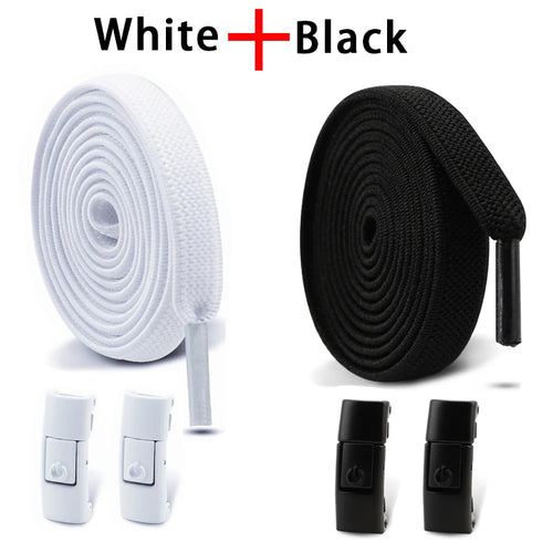 Elastic Laces Sneakers Tennis No Tie Shoe laces Lock Shoelaces without