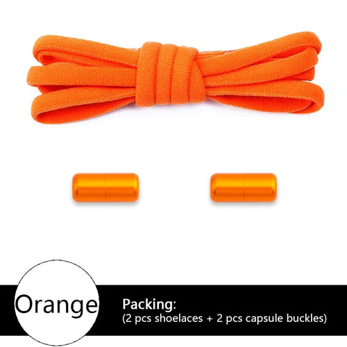 NEW Colorful Options Elastic laces Sneakers No tie Shoelace for Sports