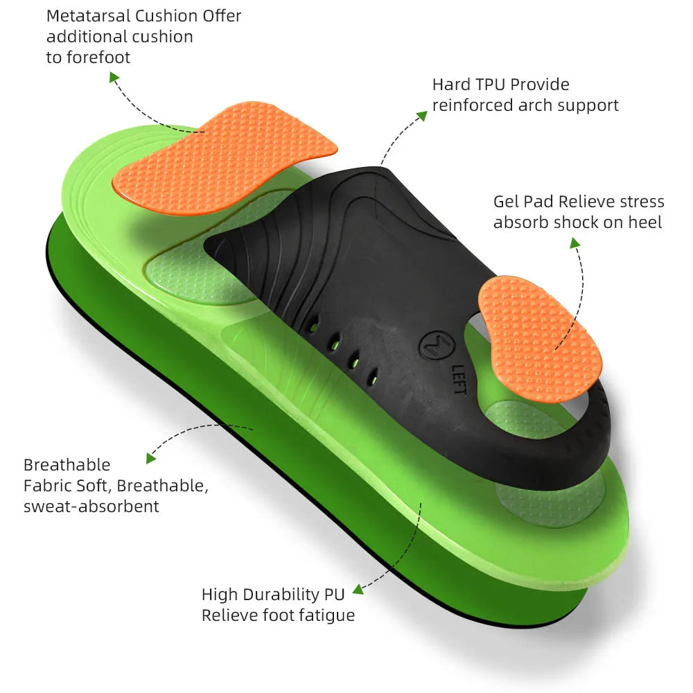 Orthopedic Insoles Sport Shoes Sole For feet Arch Foot Pad X/O Type