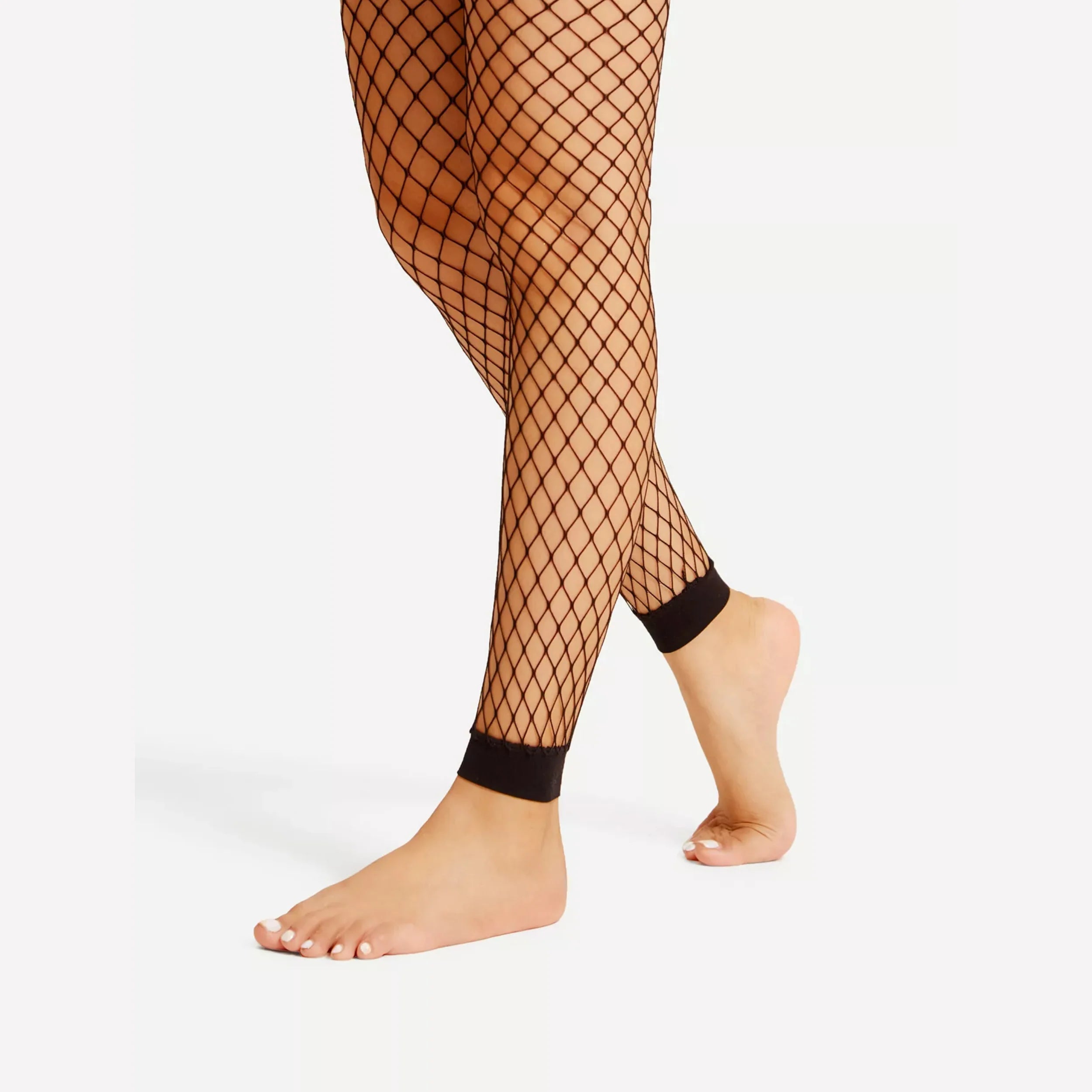 1 Pairs Women's Nine-Point Mesh Socks Sexy Hollow Fishnet Socks