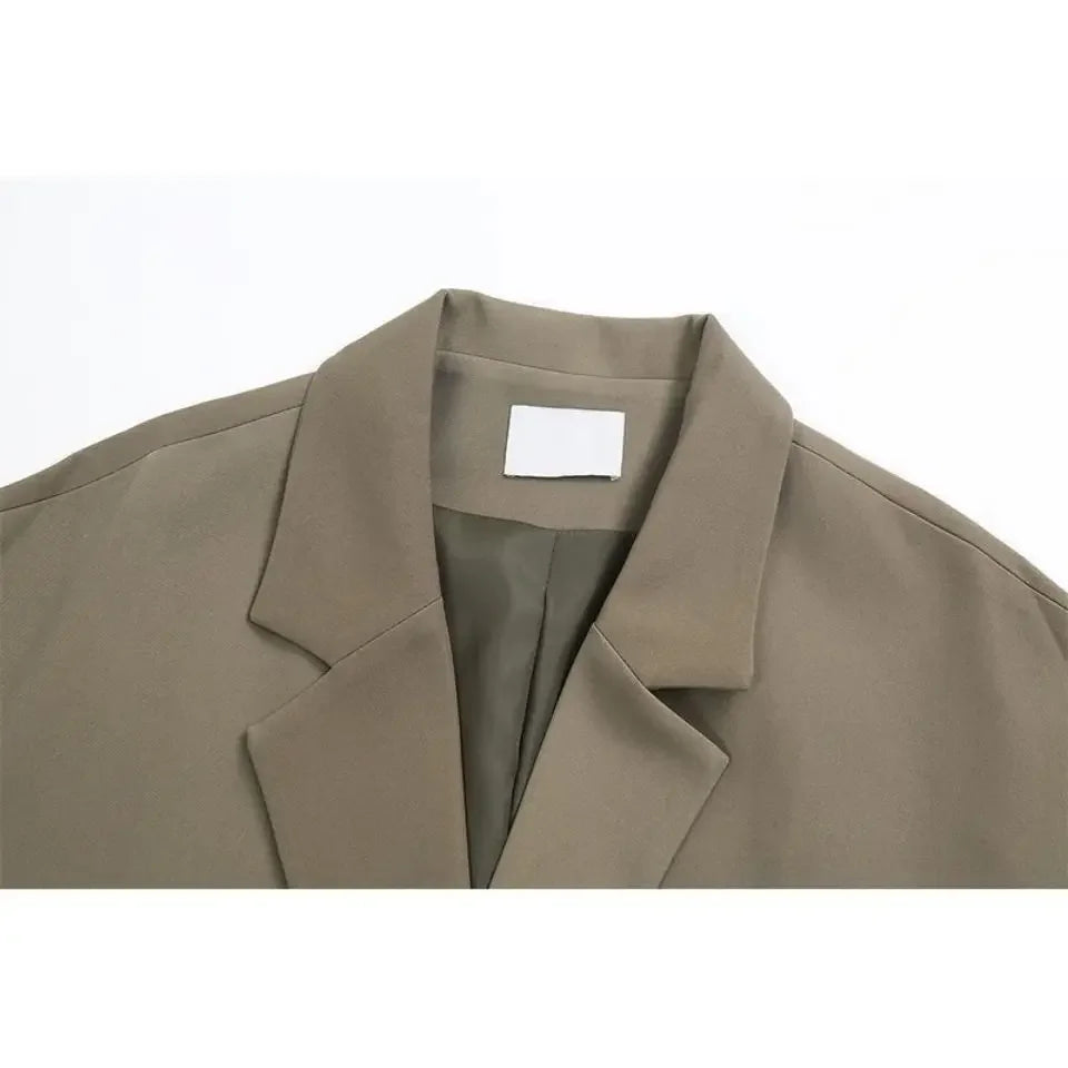 Women Blazer Spring and Autumn 2023 New Fashion Korean Vintage Suit