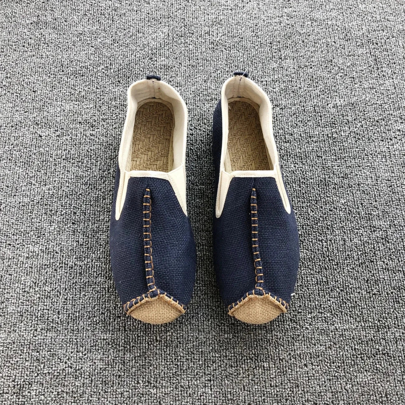 Chinese Style Linen Shoes Mens Casual Male Breathable Shoes Men