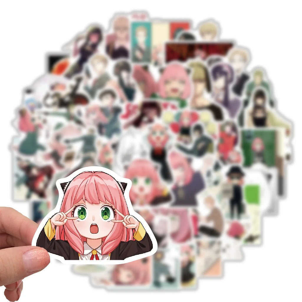 50PCS Creative Anime Graffiti Stickers Cartoon Stickers Motorcycle