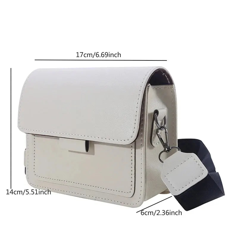 Classic Designer PU Leather Crossbody Bag for Women Travel Handle