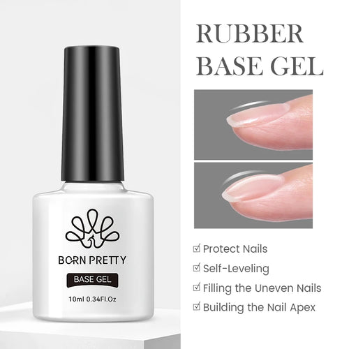 BORN PRETTY 10ml Rubber Thick Base Gel Top Reinforcement Gel
