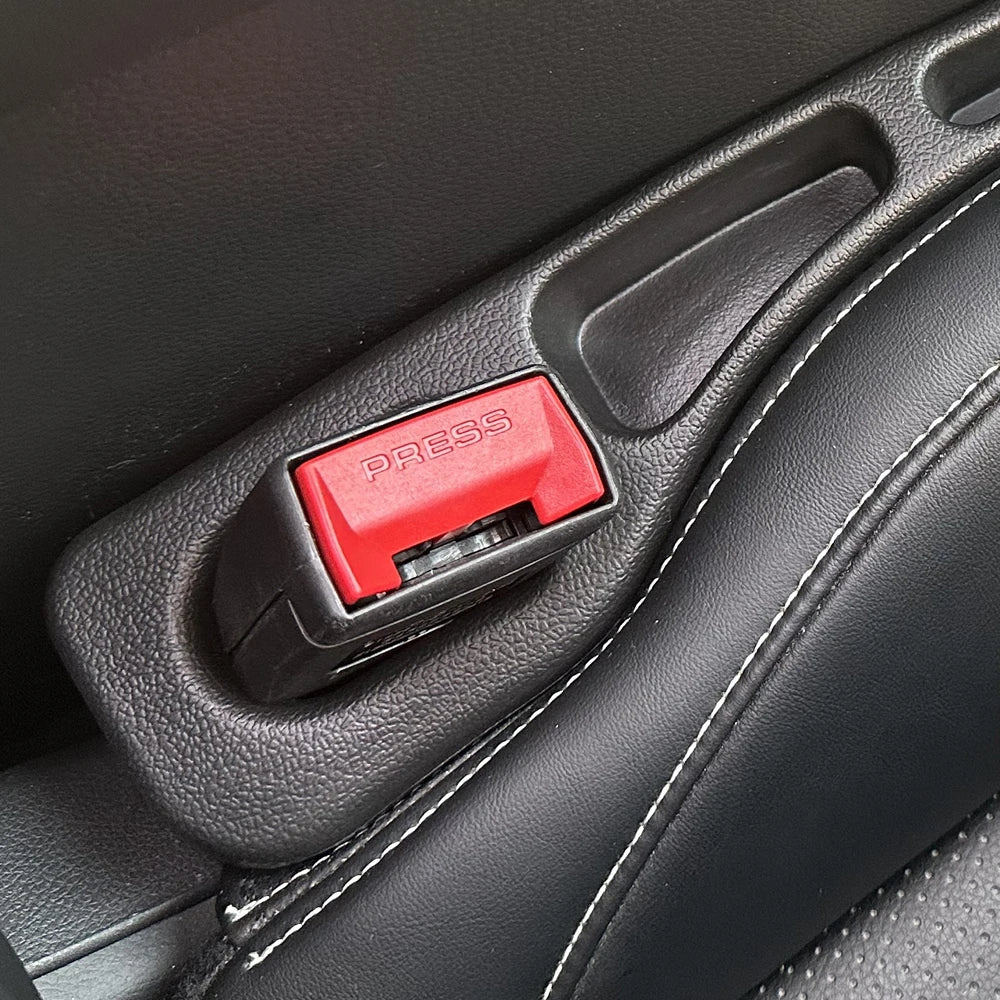 2Pcs Car Seat Gap Filler Seat Crevice Storage Box Bag Between Seats
