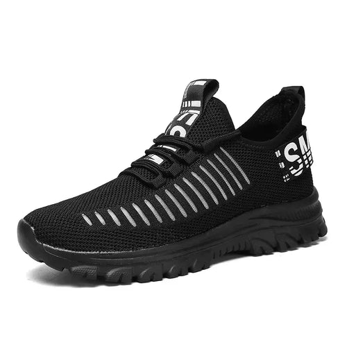 Hot Selling! Tennis Shoes Men Women Elastic Knit Mesh Breathable Upper
