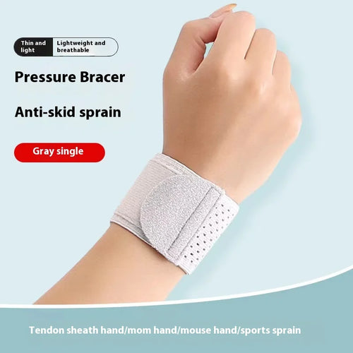 Sports wrist protector for women with twisted tendon sheath,
