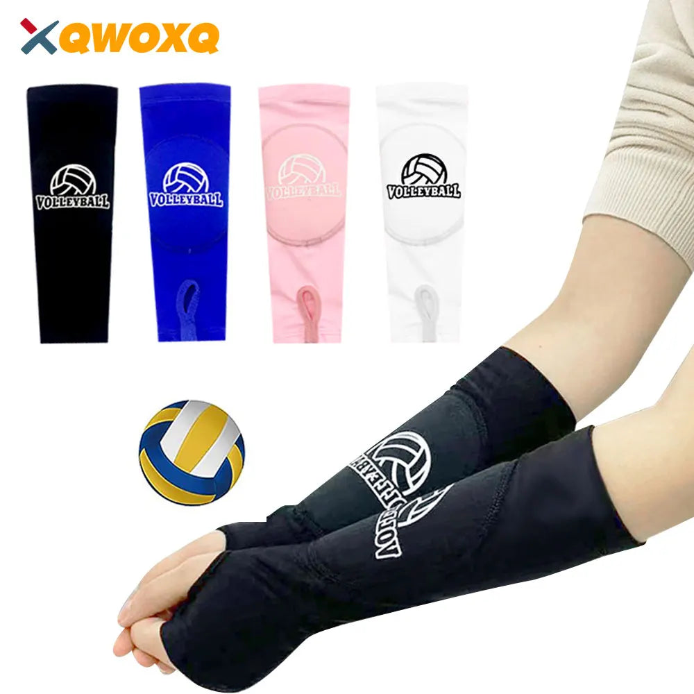 1 Pair Volleyball Padded Passing Forearm Hitting Sleeves, Arm Sleeves