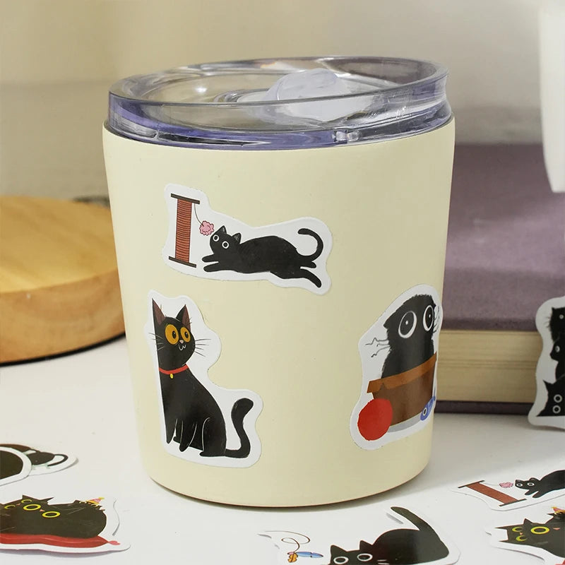 46pcs/Bag,Cat Stickers,Be for Suitcase Skateboard Luggage Laptop Phone