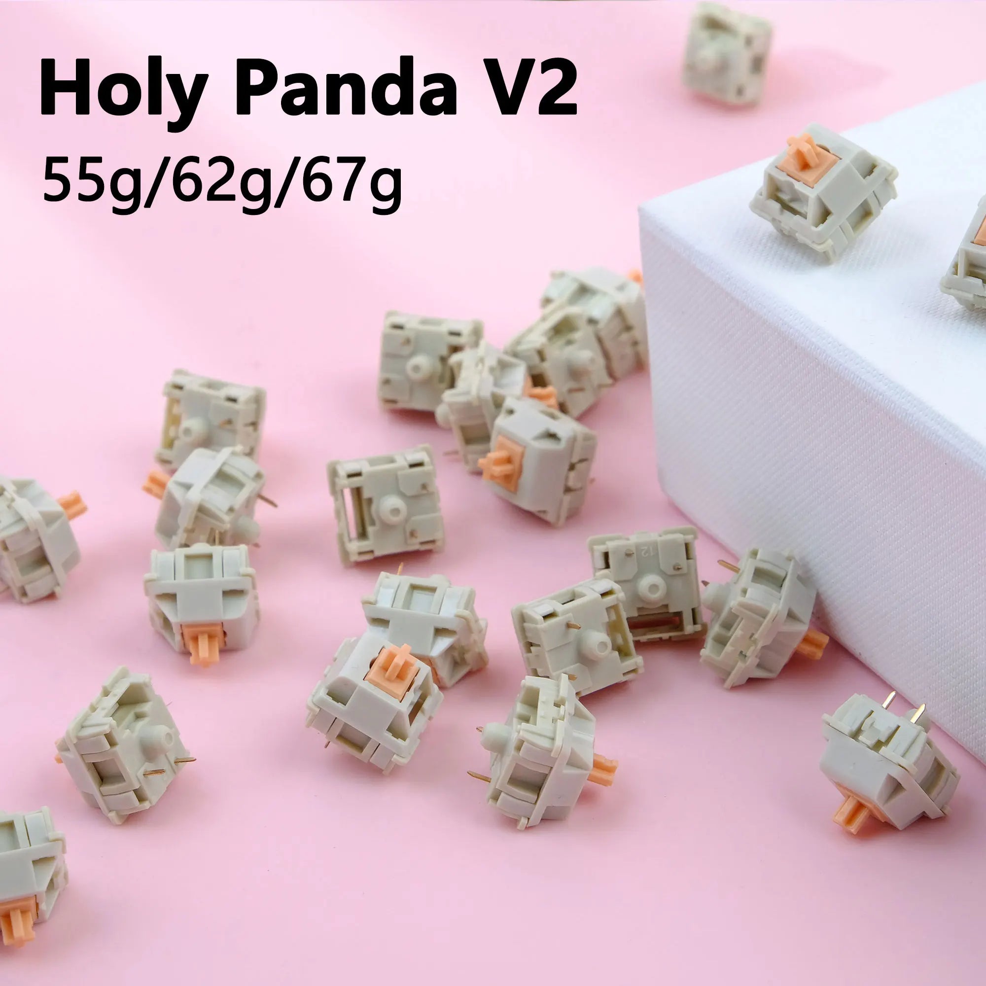 Holy Panda V2 Tactile Switch 55g 62g 67g POM Switche Mechanical