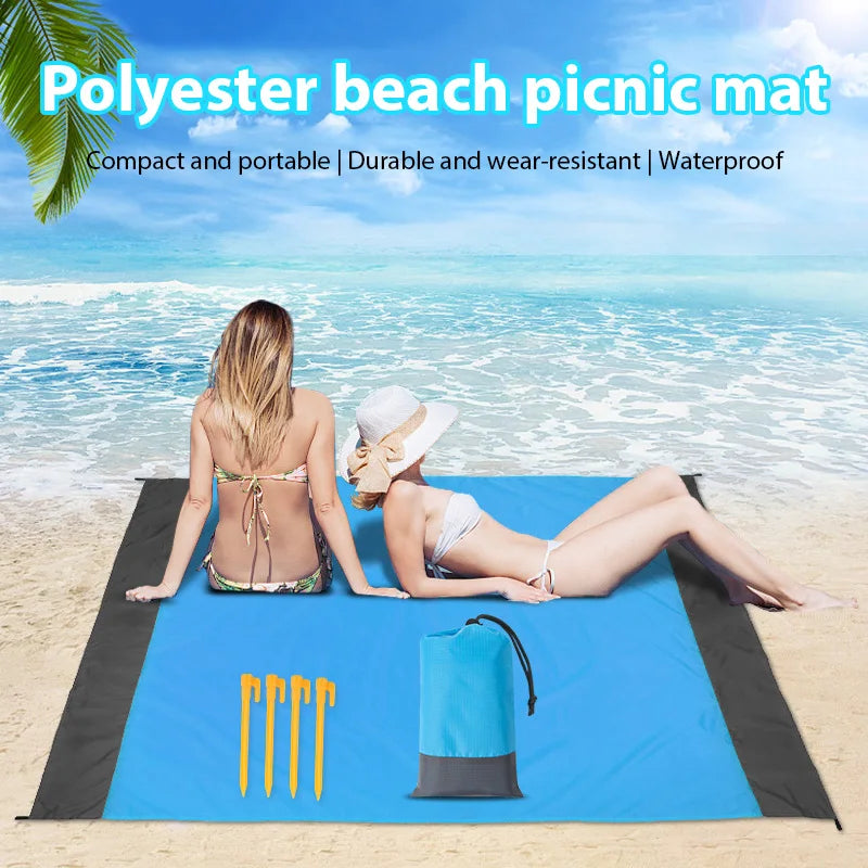 200*210cm Sandproof Beach Blanket Waterproof Beach Mat Portable