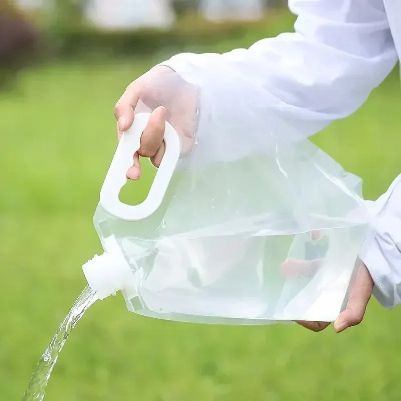 5/10L Portable Water Bag Folding Bucket Water Container Jug Bottle