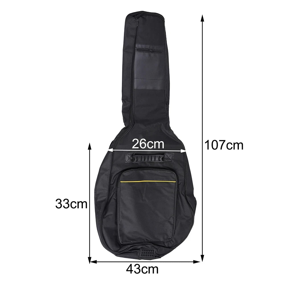 41 Inch Acoustic Guitar Bag Waterproof Rip-stop Oxford Nylon Double