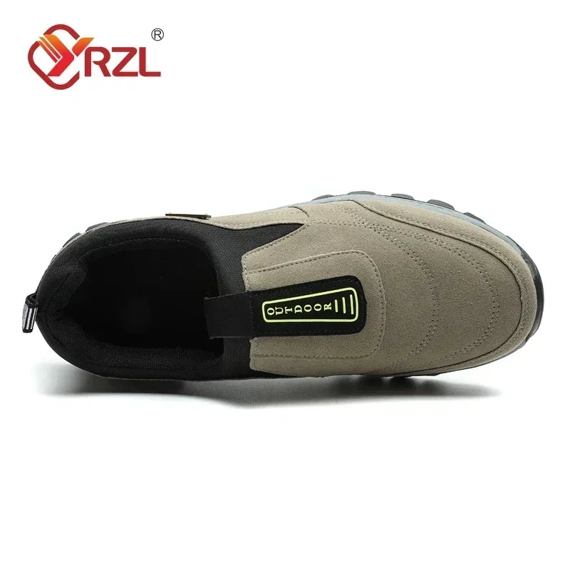 YRZL Outdoor Hiking Shoes Men Sneakers Slip on Casual Men Shoes