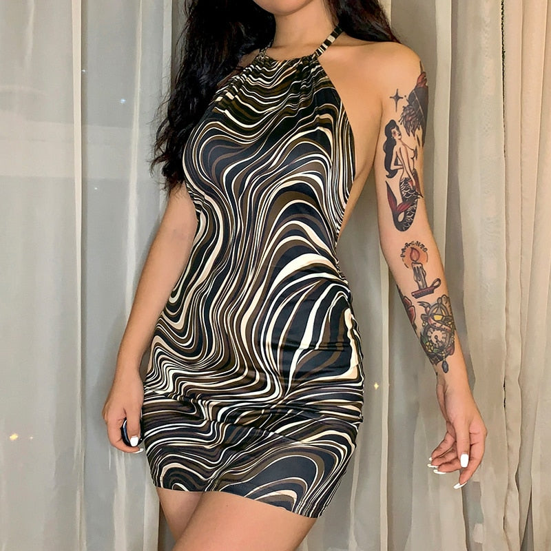 Sexy Bodycon Wedding Party Dresses Backless Spaghetti Straps Clubwear