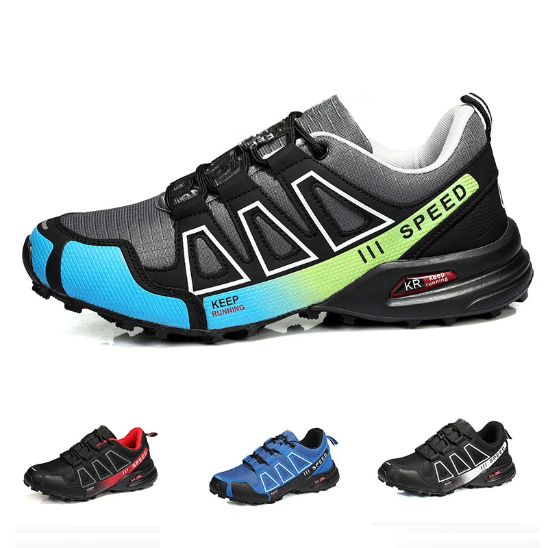 Men‘s Waterproof Hiking Shoes Outdoor Trainers Lace-up Climbing Shoes