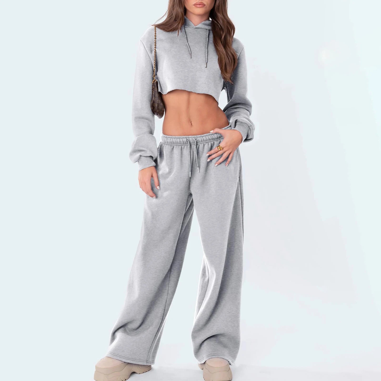 Fashion Women's Casual Pants Joggers Sweatpants Solid Color Drawstring