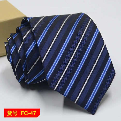67 Styles Men's Ties Solid Color Stripe Flower Floral 7-8cm Jacquard