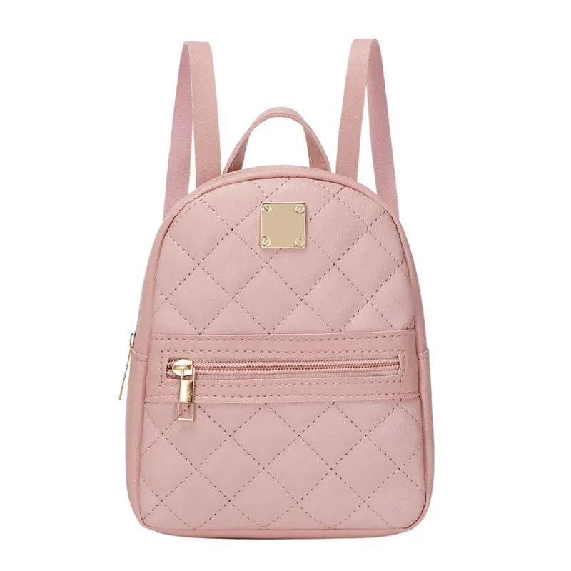 Backpack for women PU leather multifunction crossbody bag ladies phone