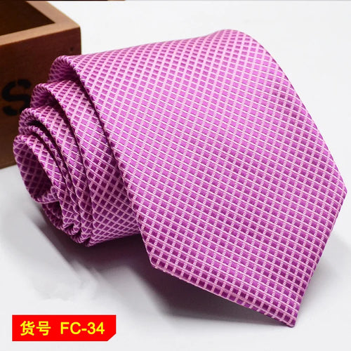 67 Styles Men's Ties Solid Color Stripe Flower Floral 7-8cm Jacquard