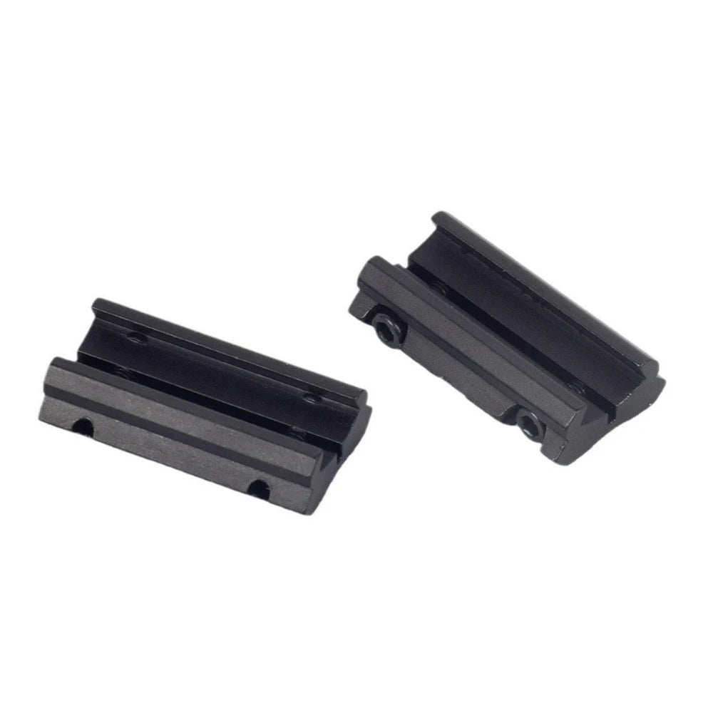 2pcs Tactical Picatinny 11mm Dovetail To 7/8" 20mm Weaver  Adapter