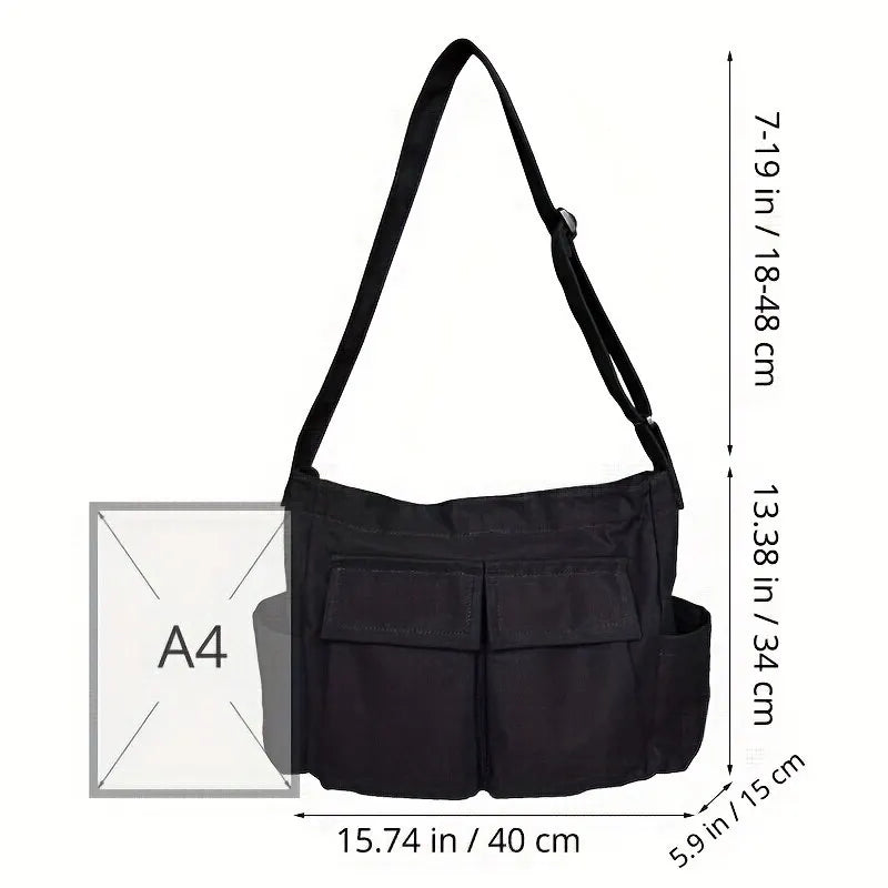 Women Vintage Handbag Canvas Teenager Shoulder Tote Bags Messenger