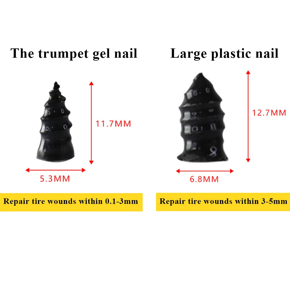 10/20/30pcs Car Vacuum Tyre Repair Nail Set Motorcycle Tire Puncture