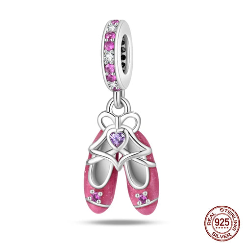 925 Sterling Silver Chameleon Luminous Firefly Butterfly Charms Beads