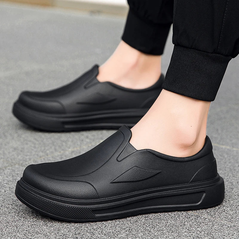 Men's Chef Shoes Anti Slip Oil Resistant Dirt Resistant Work Shoes
