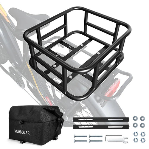 Rear Bike Basket Bicycle Cargo Rack Bag Large Capacity Fron E-Bike