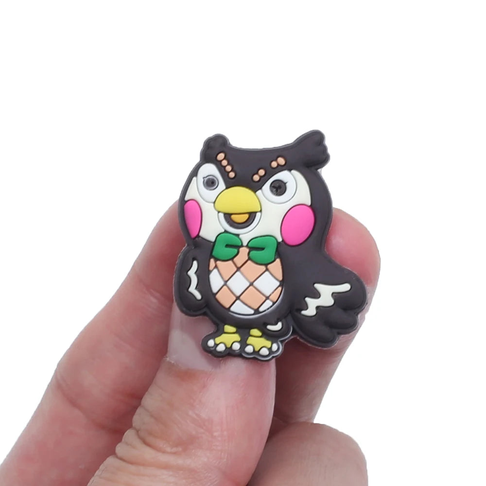 12pcs/set Animal Crossing PVC Cartoon DIY Shoe Charms Accessories for