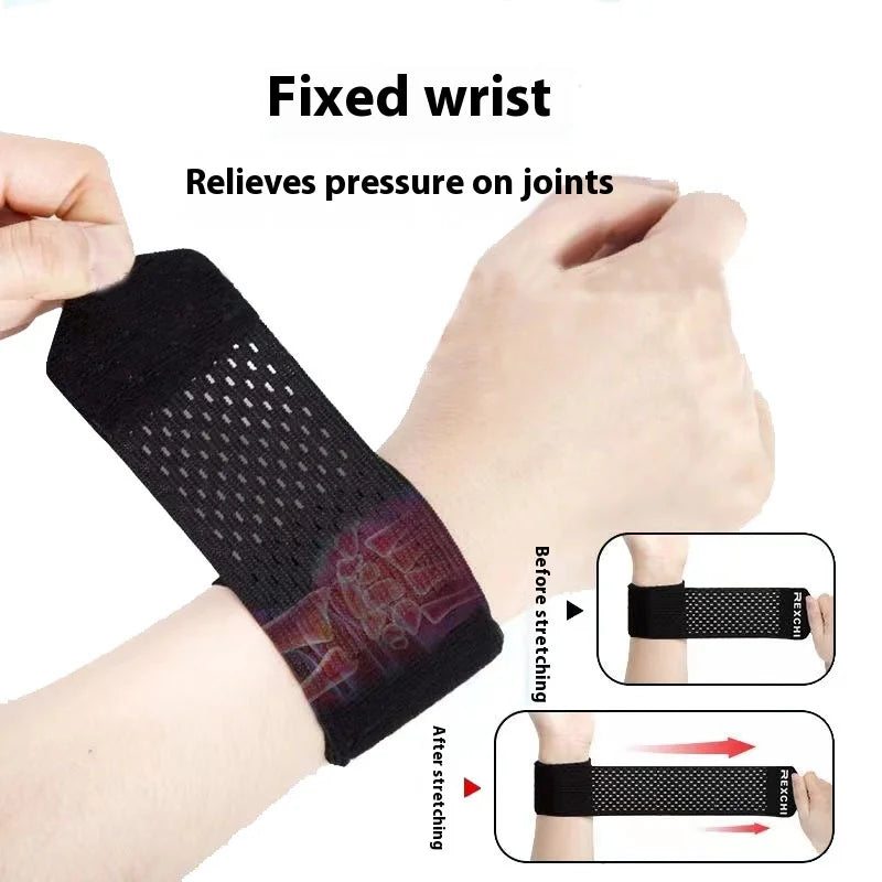 Sports wrist protector for women with twisted tendon sheath,