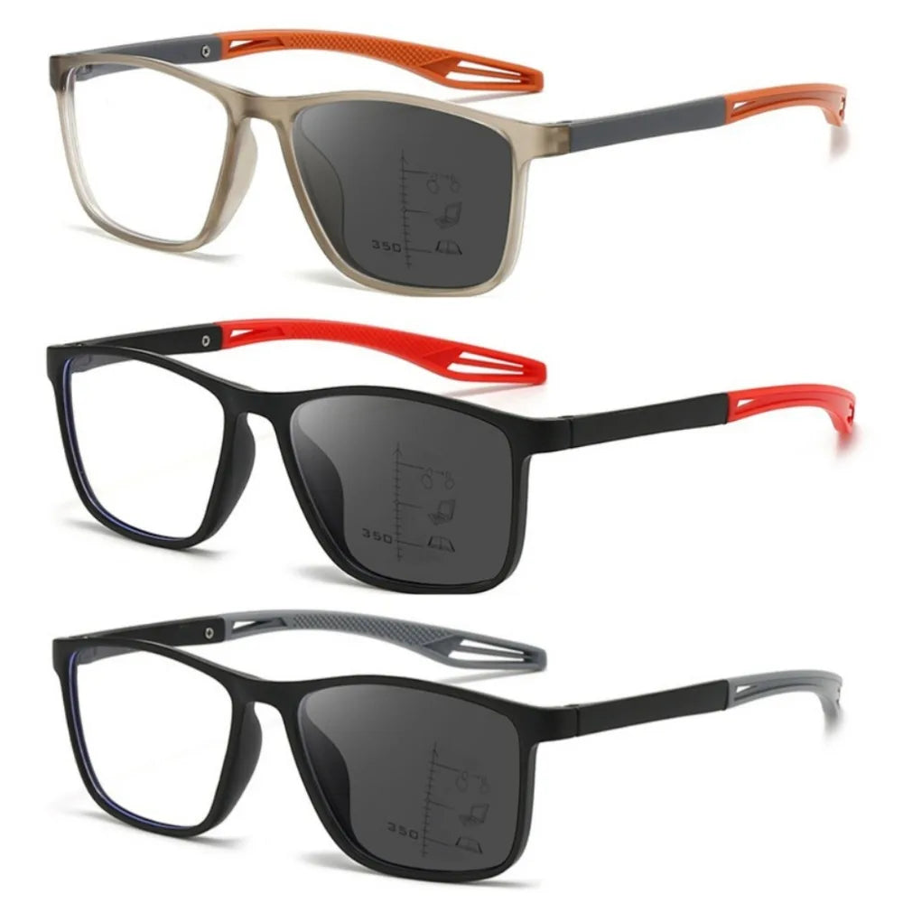 3 in 1 Photochromic Reading Glasses +100 to +400 Reading Eyeglasse