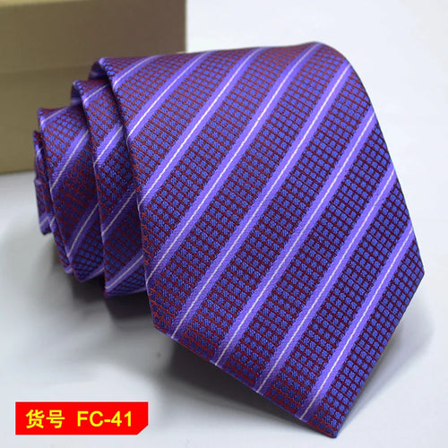 67 Styles Men's Ties Solid Color Stripe Flower Floral 7-8cm Jacquard