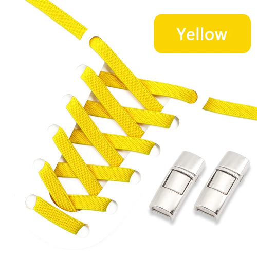 Elastic Laces Sneakers Press Lock Shoelaces Without Ties 8MM Wide