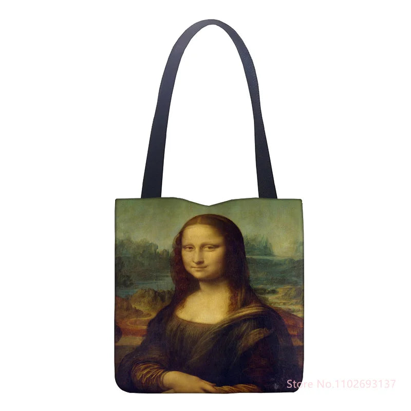 New Van Gogh Oil Painting Tote Bag Retro Art Fashion Travel Bag Women