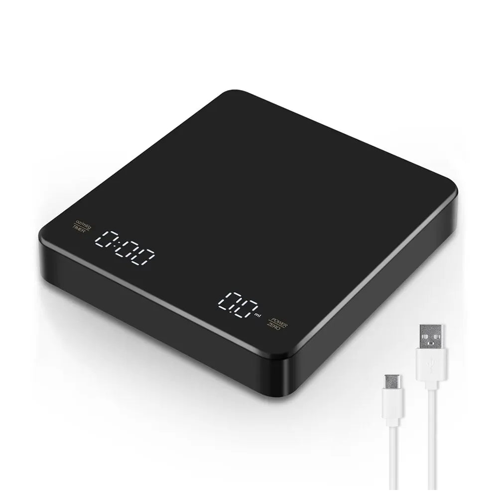 Digital Coffee Scale with Timer LED Screen Espresso USB 3kg