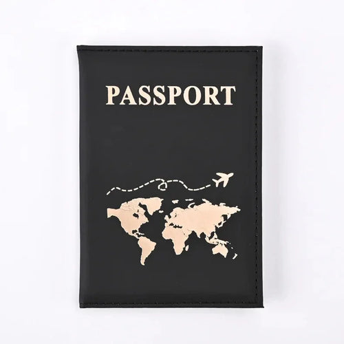 Women Fashion Pink Marble Pattern Travel Passport Cover Holder Bag