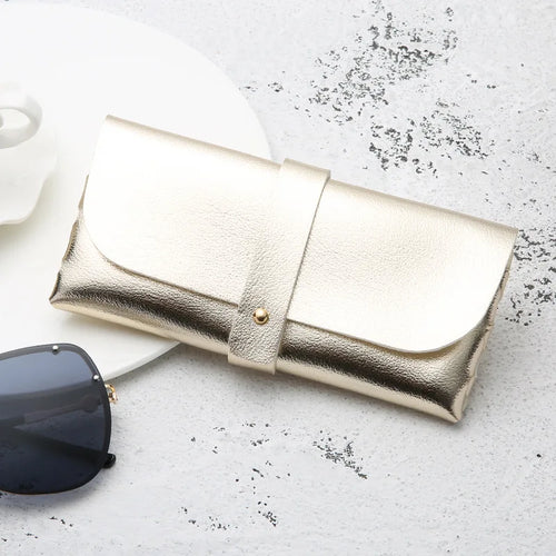 Fashion Glasses Case Handmade Soft Cover Bag For Women Buckle