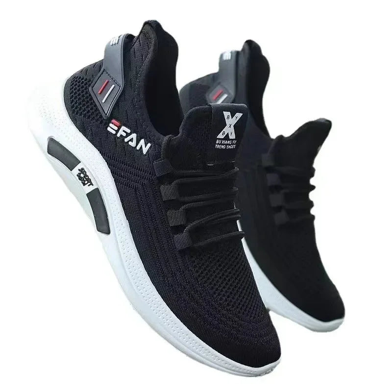 Spring White Casual Shoes Breathable Non-slip Walking Sneakers Men