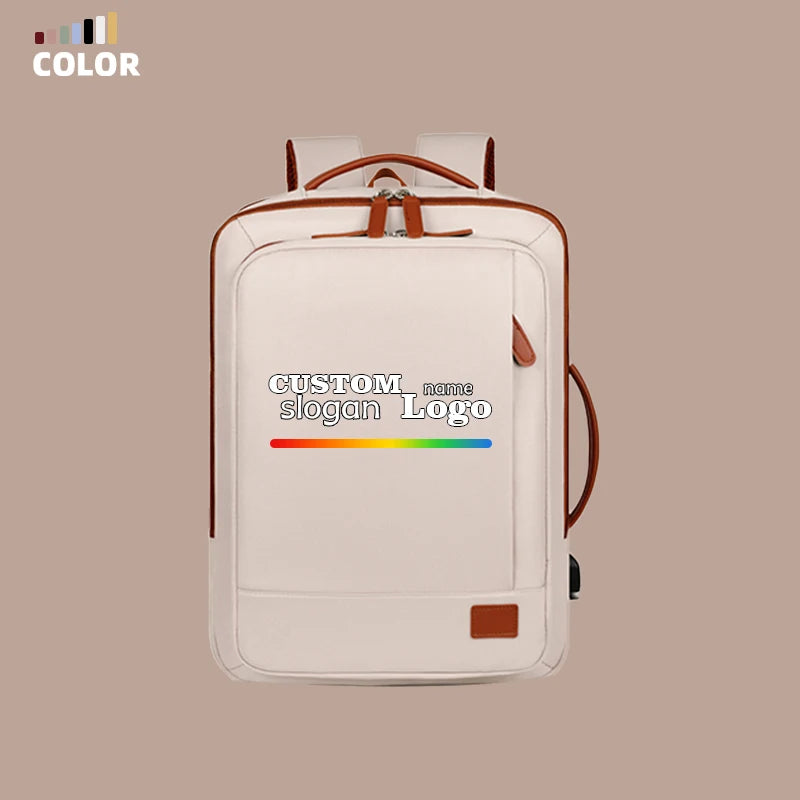 Mycobags Unisex Waterproof Oxford USB Laptop Backpack for College
