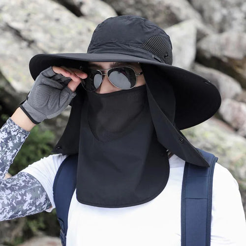 Adjustable Outdoor Fishing Hat Sunscreen Protection Breathable