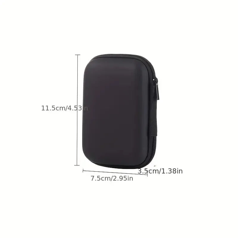 1pc Portable Waterproof Headphone Storage Bag, Data Cable Packing