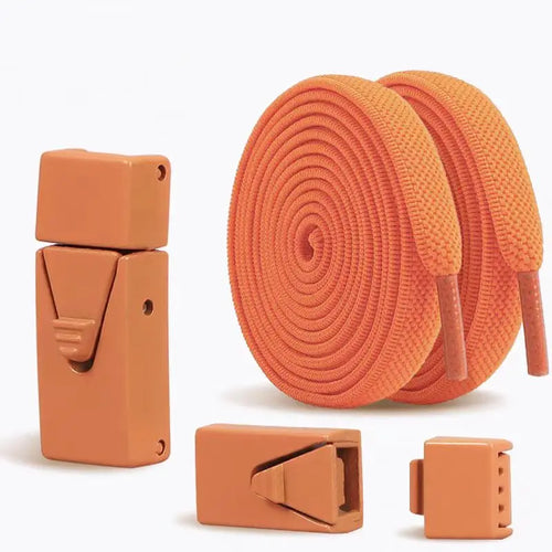 1/2 Pair 2025 No Tie Shoe Lace Press Lock Insert Fixed Shoelaces