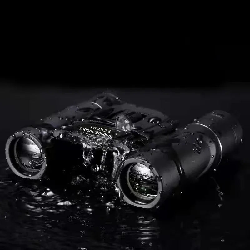 100x22 Mini Portable Hd Binoculars 30000m Long Range Folding Bak4 Fmc