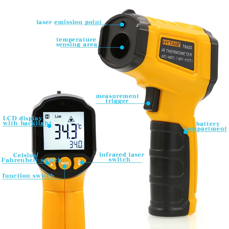 TS380 Infrared Non-Contact HYTAIS Thermometer Handheld Industrial