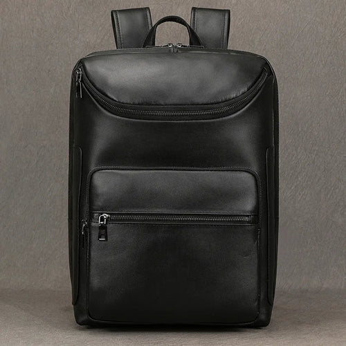 Luufan Men's Backpack Genuine Leather 15 Inch Business Laptop Daypack