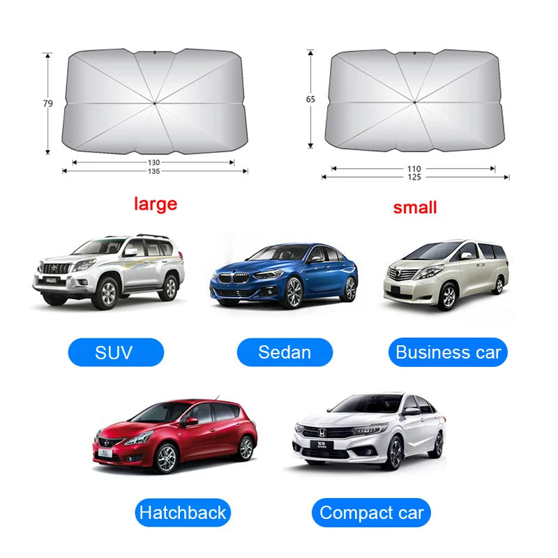 Car Sunshade Umbrella For Auto Shading Car Sun Shade Protector Parasol