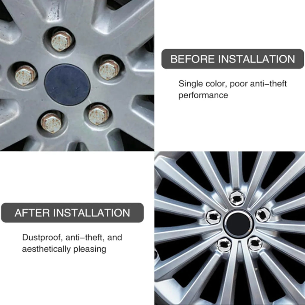 20pcs Automotive Wheel Nut Stud Cover Protective Cover Automotive Tire